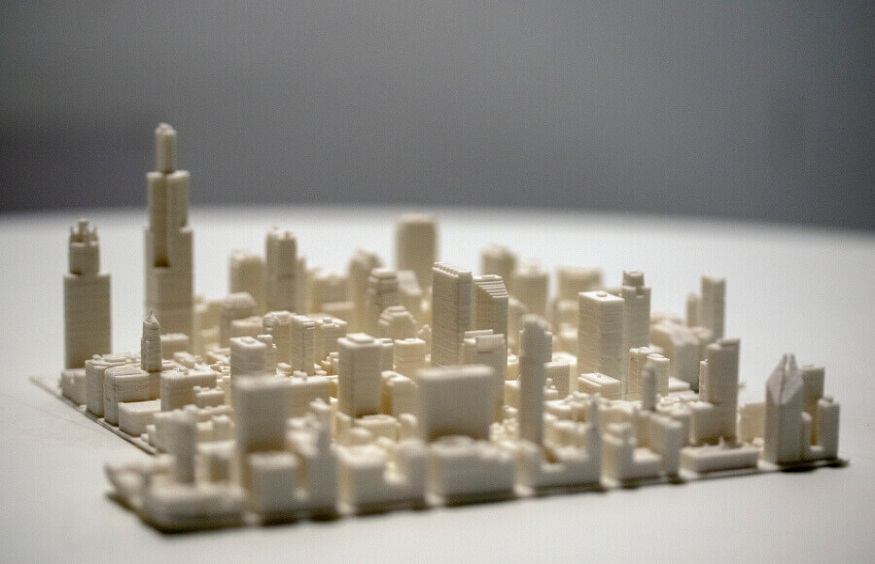 3D printed city models